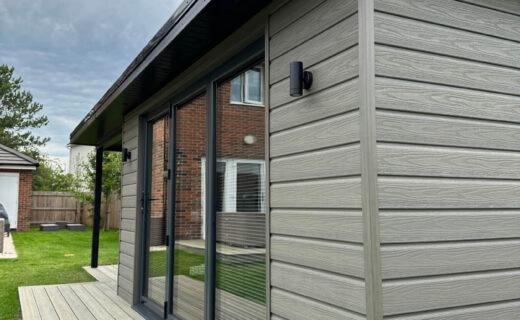 HD Clad Pro cladding in cedar grey - Composite Prime