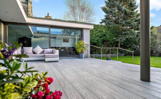 Redux Lifestyle decking in smoke - Composite Prime