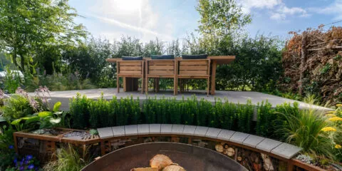 Redux Decking used in a garden - Composite Prime