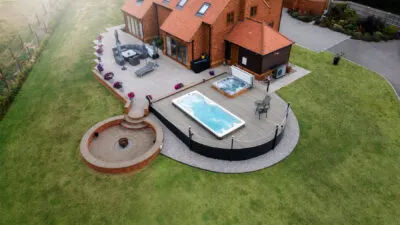 Thame farmhouse patio deck -Composite Prime